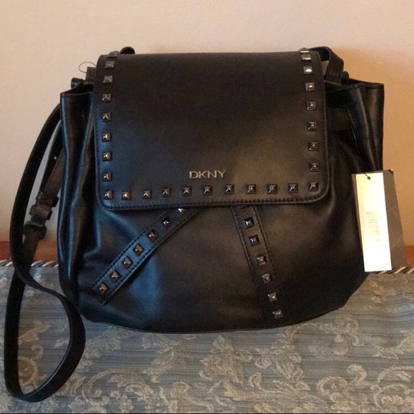 Dkny Handbags - DKNY BLACK LEATHER CROSSBODY RETAIL $350 NWT